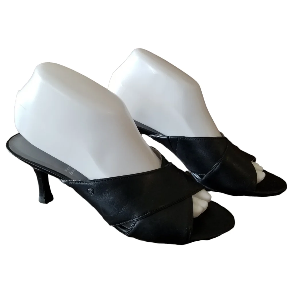 Rockport Adiprene by Adidas Black Heels‎ 8 Leather